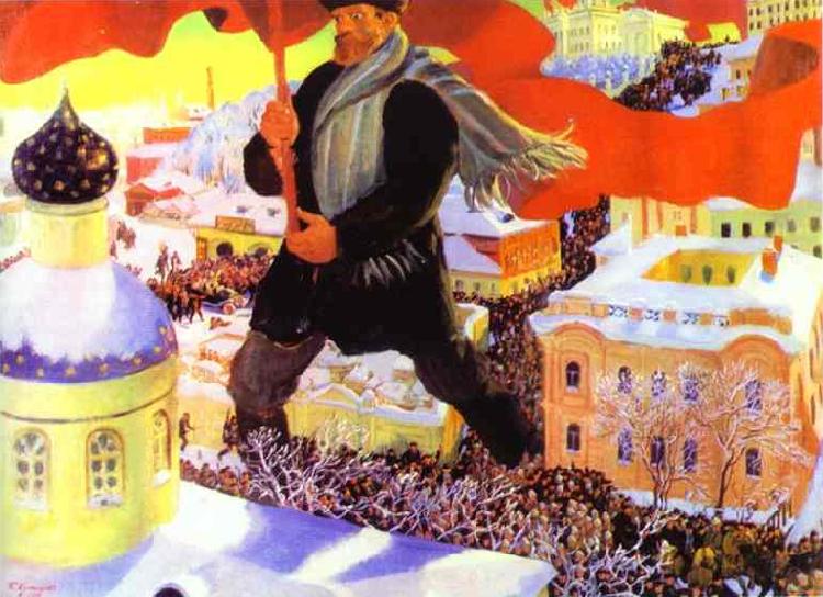 Boris Kustodiev Bolshevik oil painting image